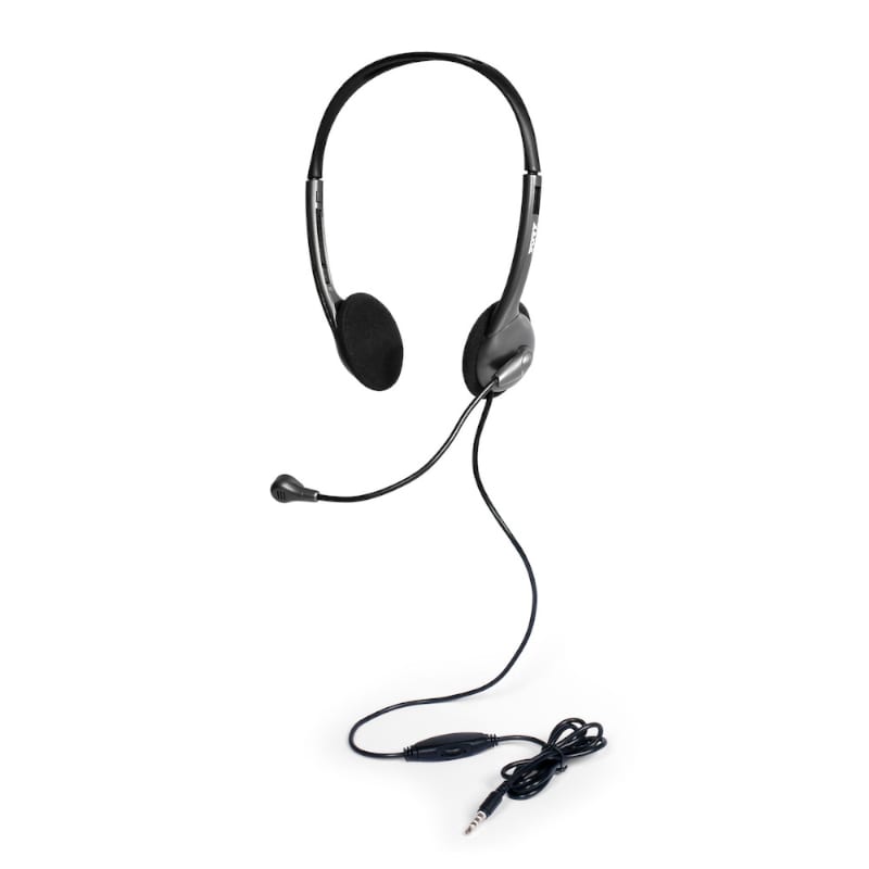 Image 3 for Port Stereo Headset with Mic with 1.2m Cable|1 x 3.5mm|Volume Controller - Black
