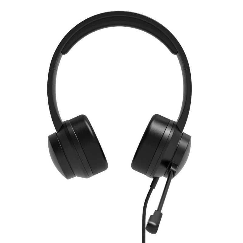 Image 2 for Port Connect USB Headset 1.8m Cable with Mic and Padded/Soft Cushions Black