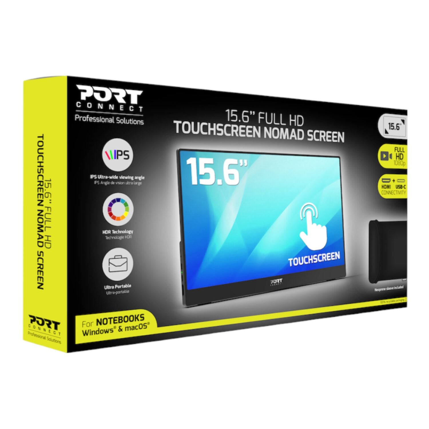 Image 4 for Port Connect 15.6" Full HD Touchscreen Portable Monitor