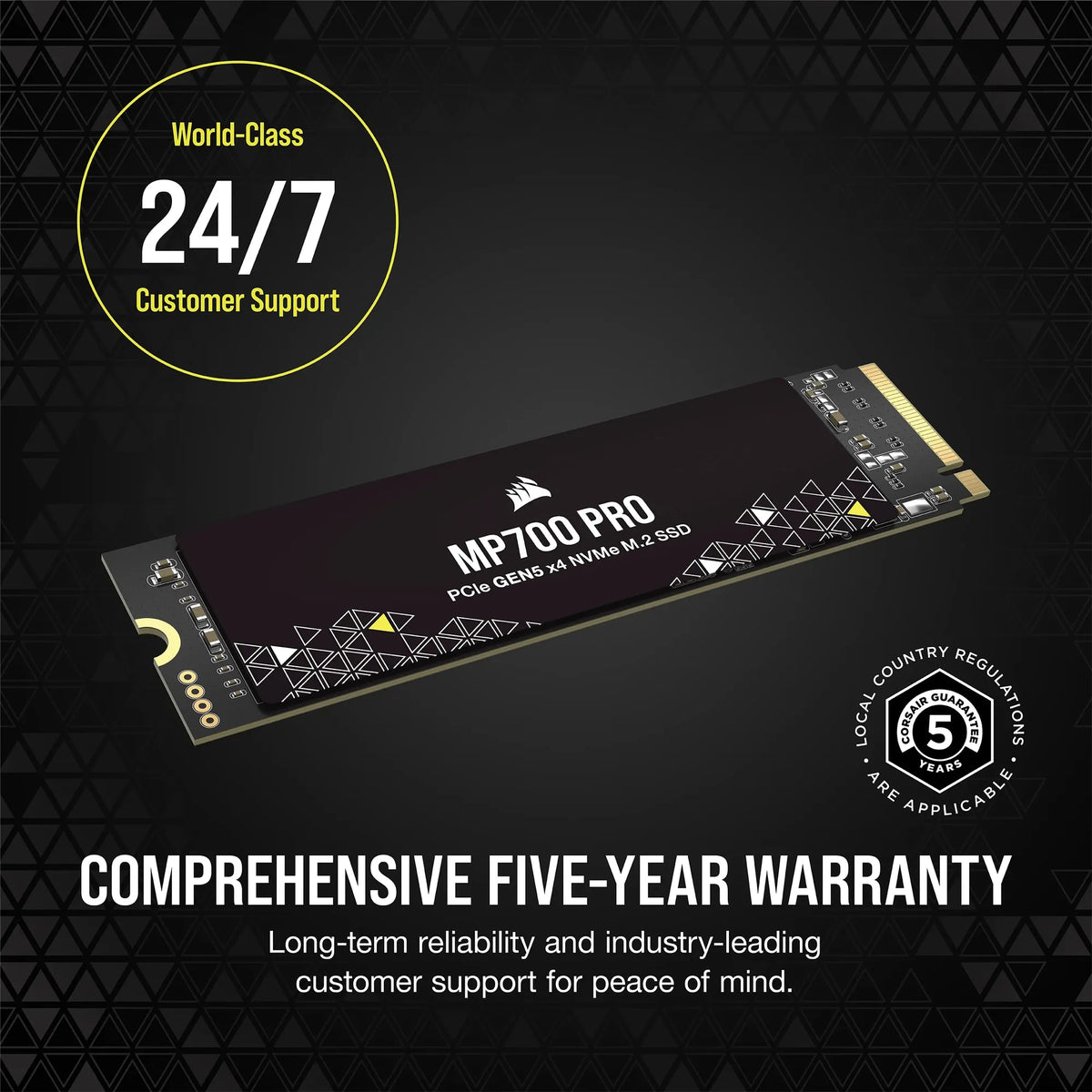 Image 7 for Corsair MP700 PRO 2TB PCIe Gen5 NVMe M.2 SSD