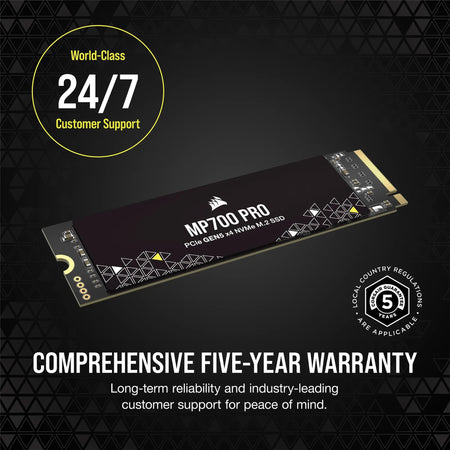 Image 7 for Corsair MP700 PRO 2TB PCIe Gen5 NVMe M.2 SSD