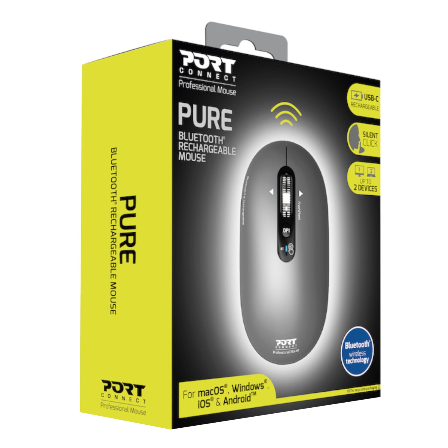 Image 6 for Port Connect PURE Bluetooth Rechargeable Mouse
