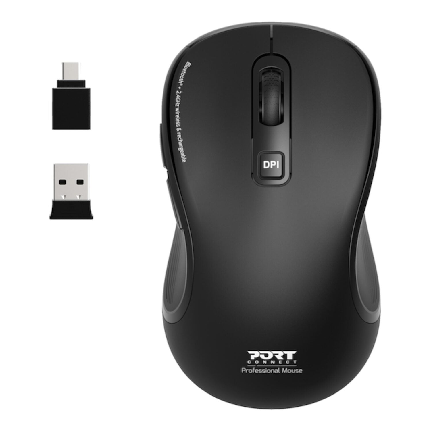 Image 1 for Port Connect Essential Bluetooth Wireless Rechargeable Mouse