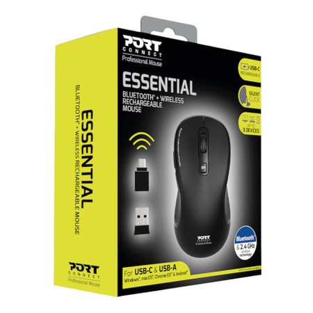 Image 5 for Port Connect Essential Bluetooth Wireless Rechargeable Mouse