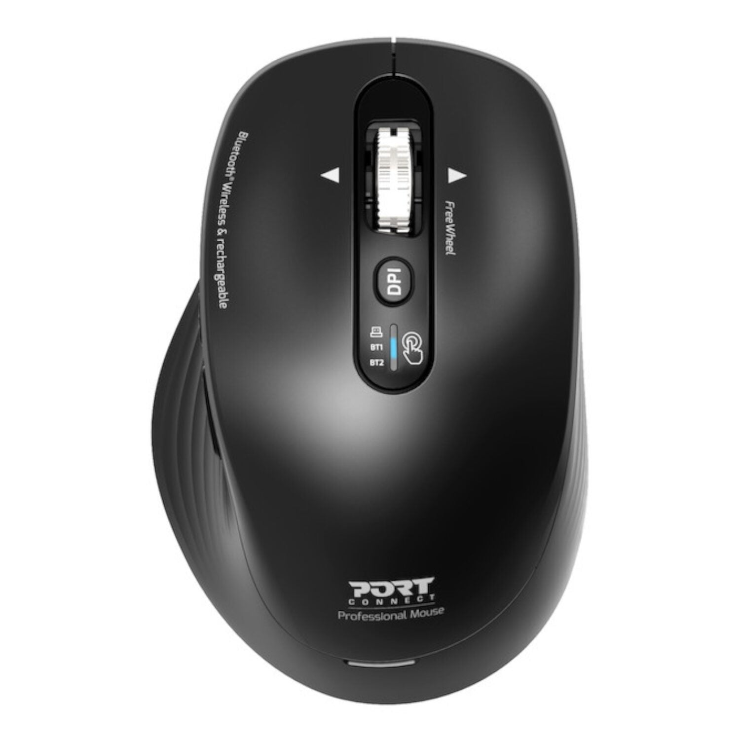 Image 2 for Port Connect Business 2.4GHz Rechargeable Bluetooth Wireless Mouse - Black