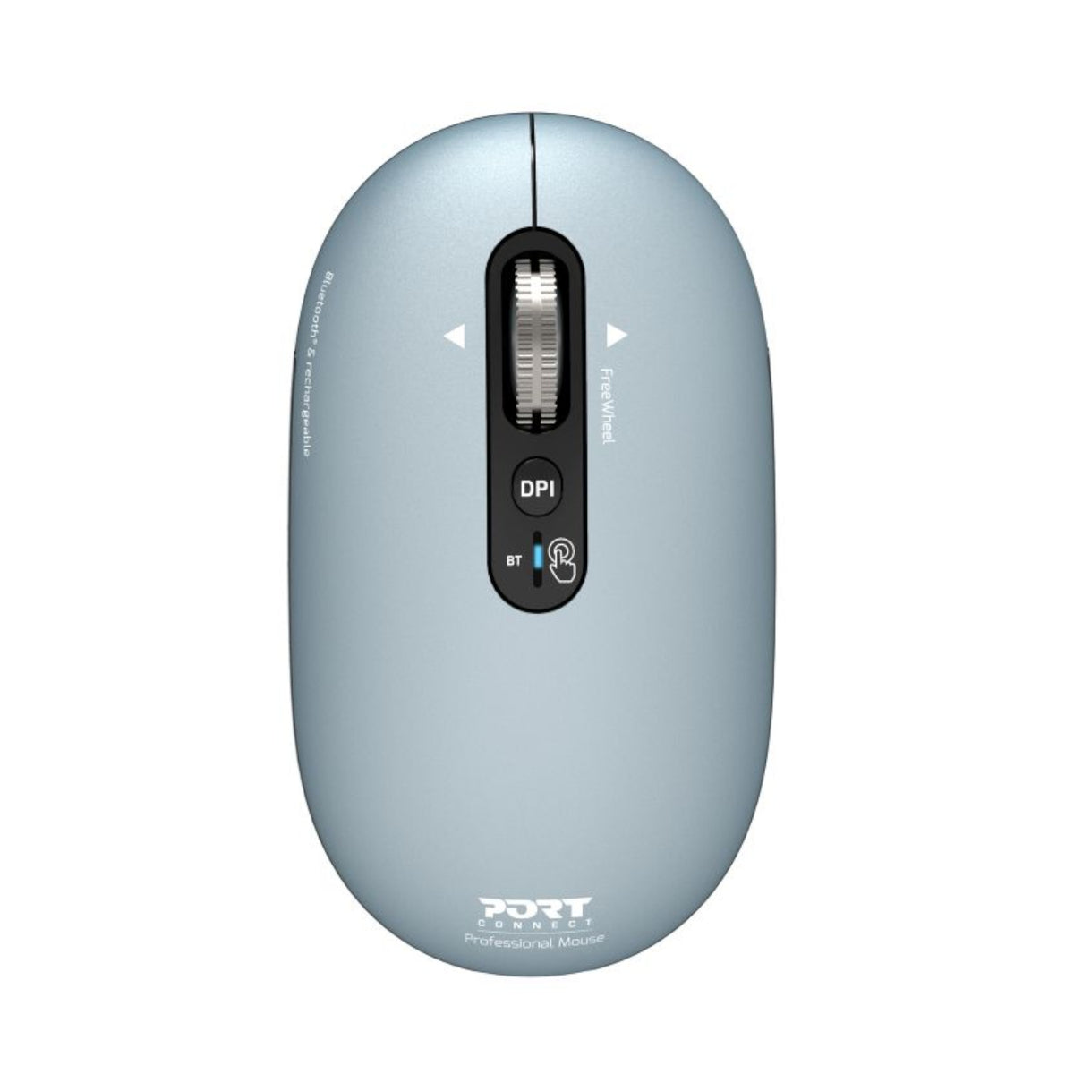 Image 1 for Port Connect PURE MAC Rechargeable Wireless and Bluetooth Mouse - Storm