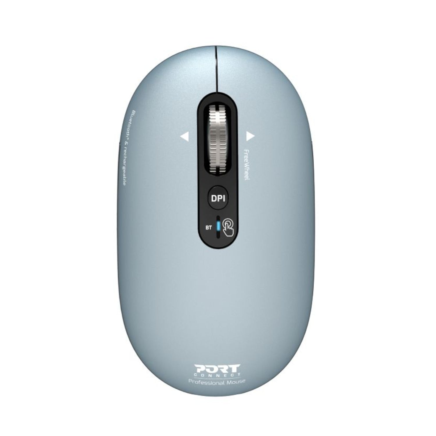 Image 1 for Port Connect PURE MAC Rechargeable Wireless and Bluetooth Mouse - Storm