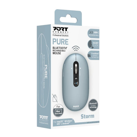 Image 5 for Port Connect PURE MAC Rechargeable Wireless and Bluetooth Mouse - Storm