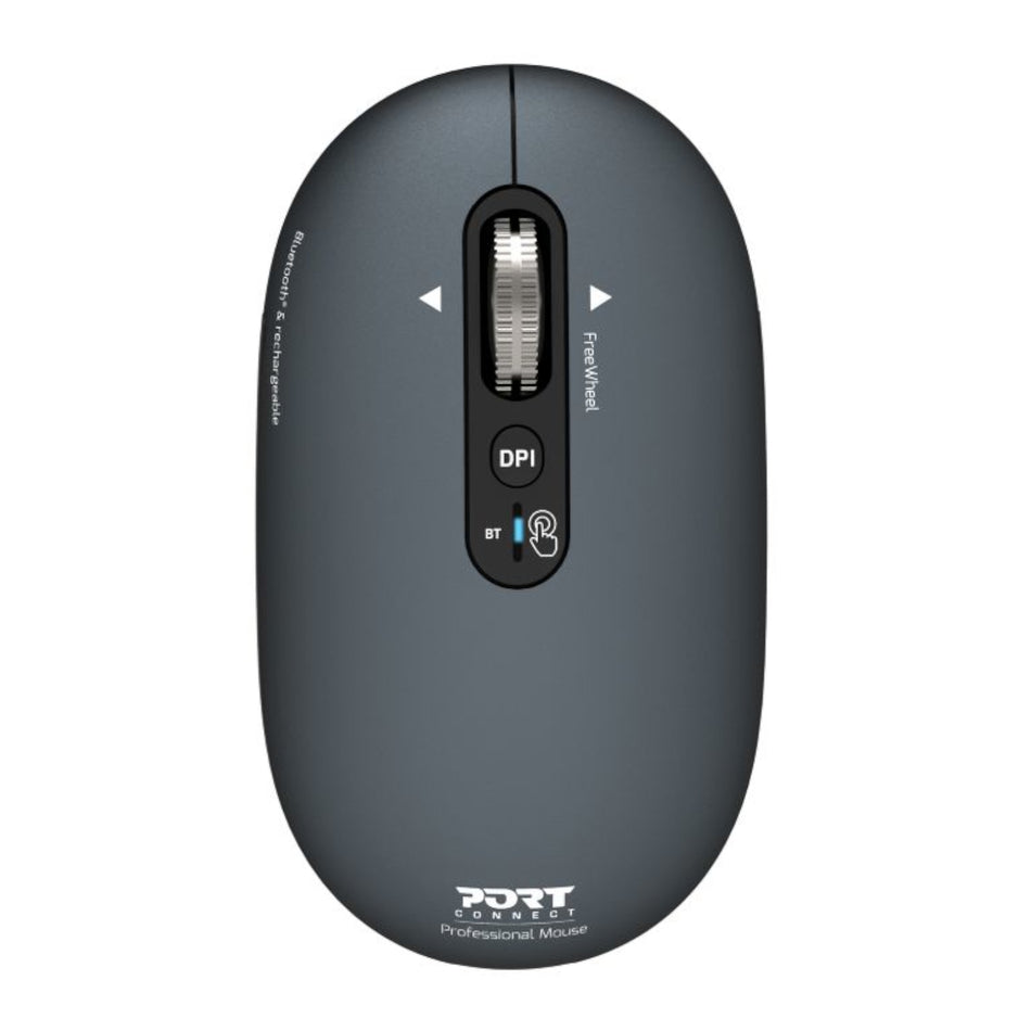 Image 1 for Port Connect PURE MAC Rechargeable Wireless and Bluetooth Mouse - Shadow