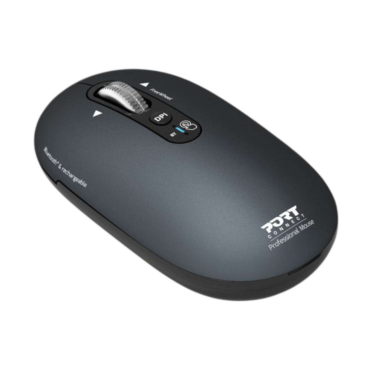 Image 2 for Port Connect PURE MAC Rechargeable Wireless and Bluetooth Mouse - Shadow