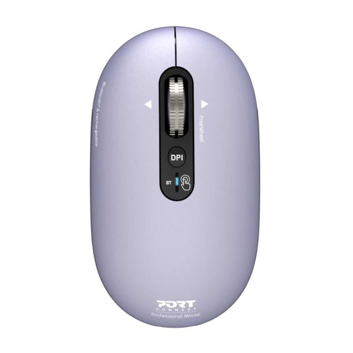 Image 1 for Port Connect PURE MAC Rechargeable Wireless and Bluetooth Mouse - Iris