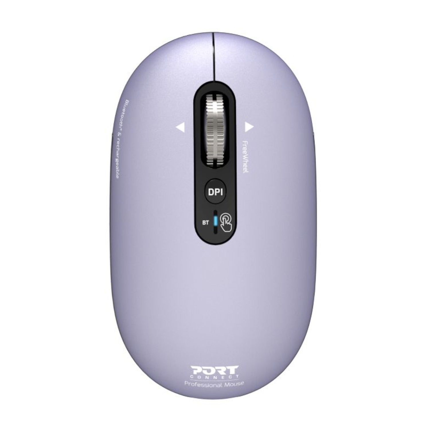 Image 1 for Port Connect PURE MAC Rechargeable Wireless and Bluetooth Mouse - Iris