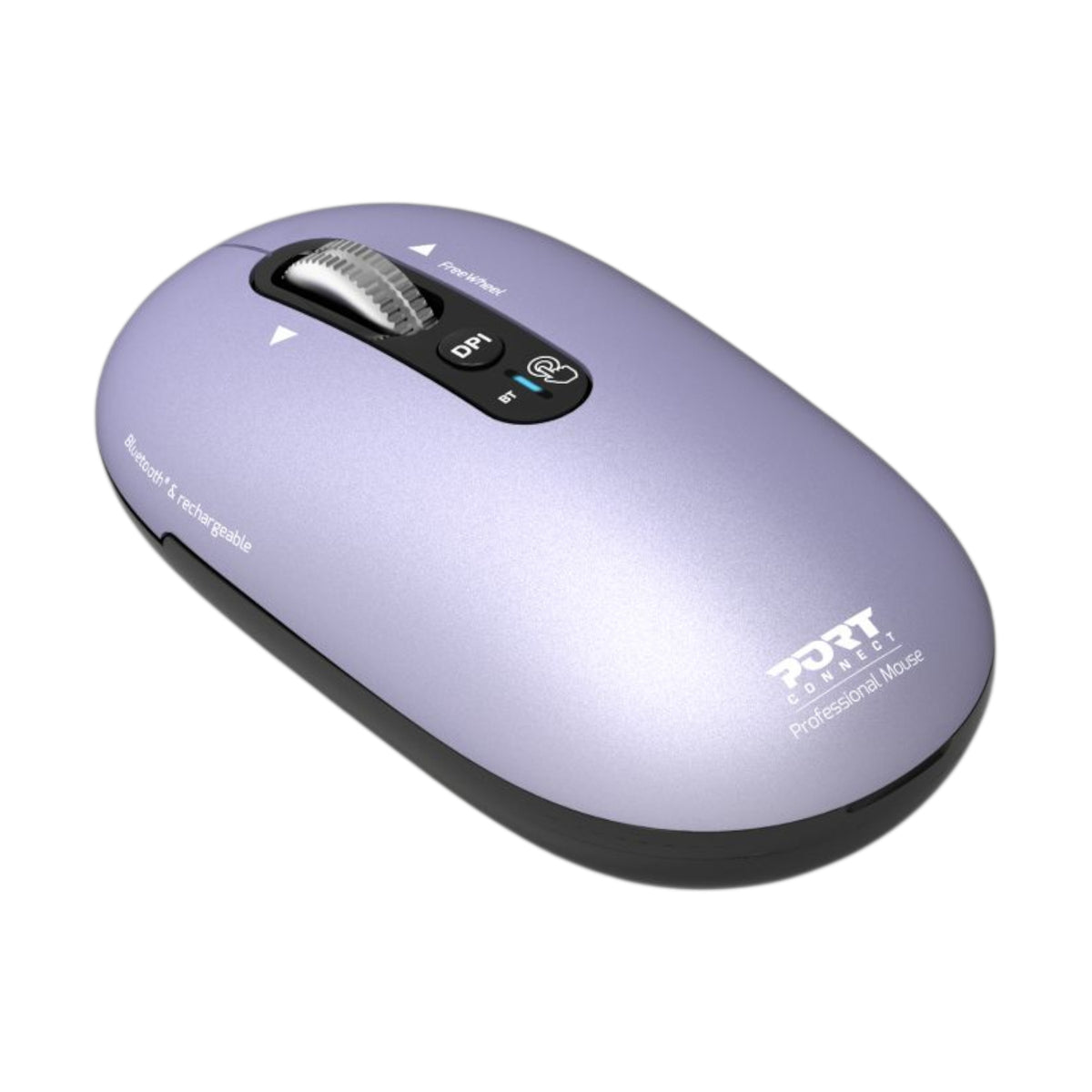 Image 2 for Port Connect PURE MAC Rechargeable Wireless and Bluetooth Mouse - Iris