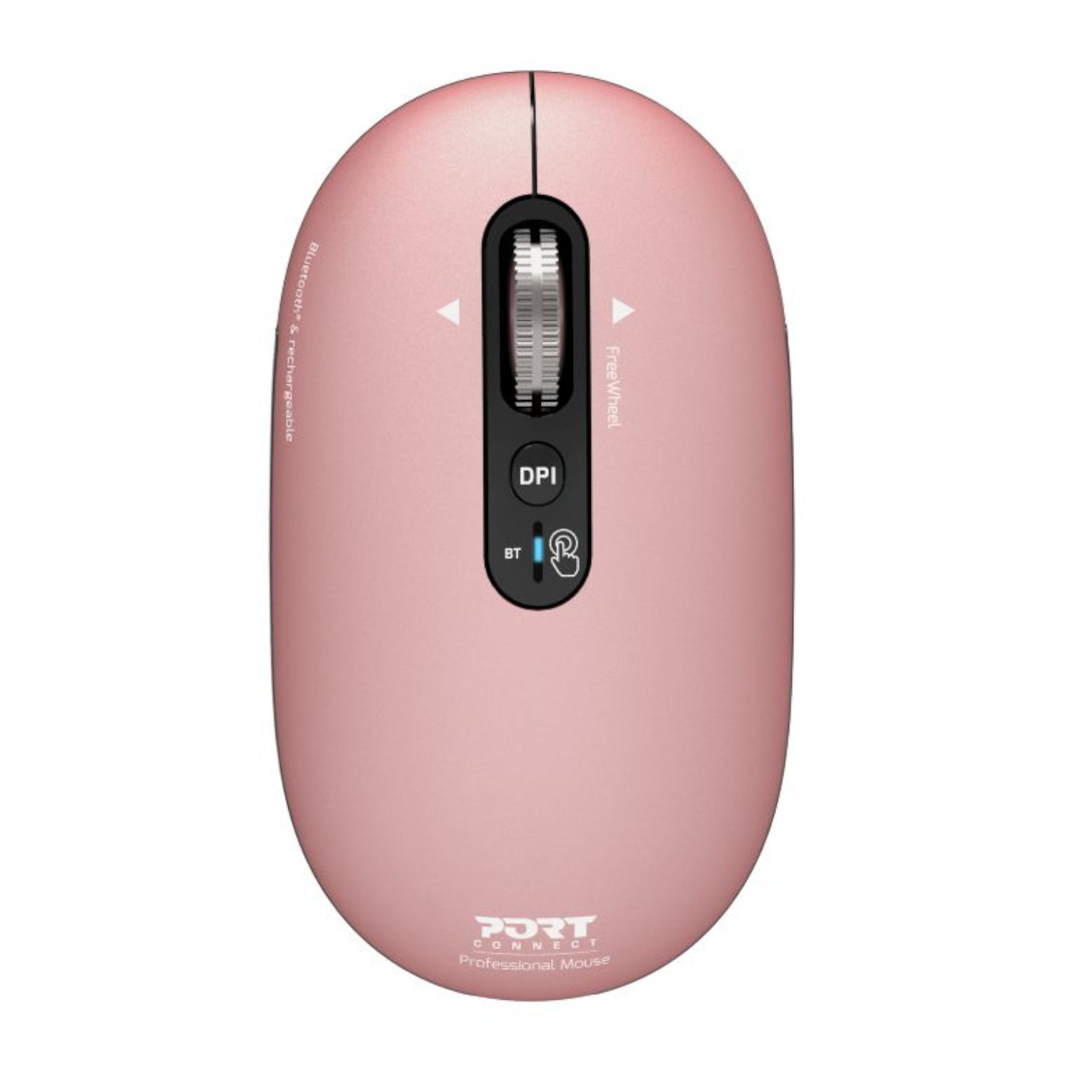 Image 1 for Port Connect PURE MAC Rechargeable Wireless and Bluetooth Mouse - Copper Rose