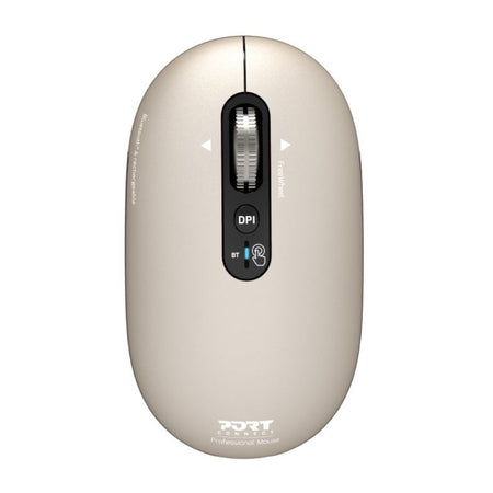Image 1 for Port Connect PURE MAC Rechargeable Wireless and Bluetooth Mouse - Pearl