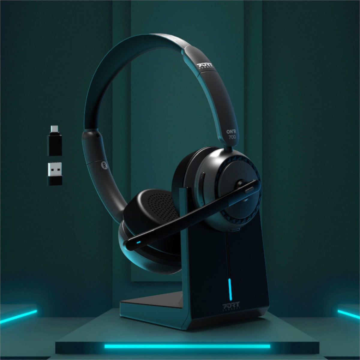 Image 6 for Port Connect ON’R 700 Bluetooth Wireless Headset with Noise Cancellation