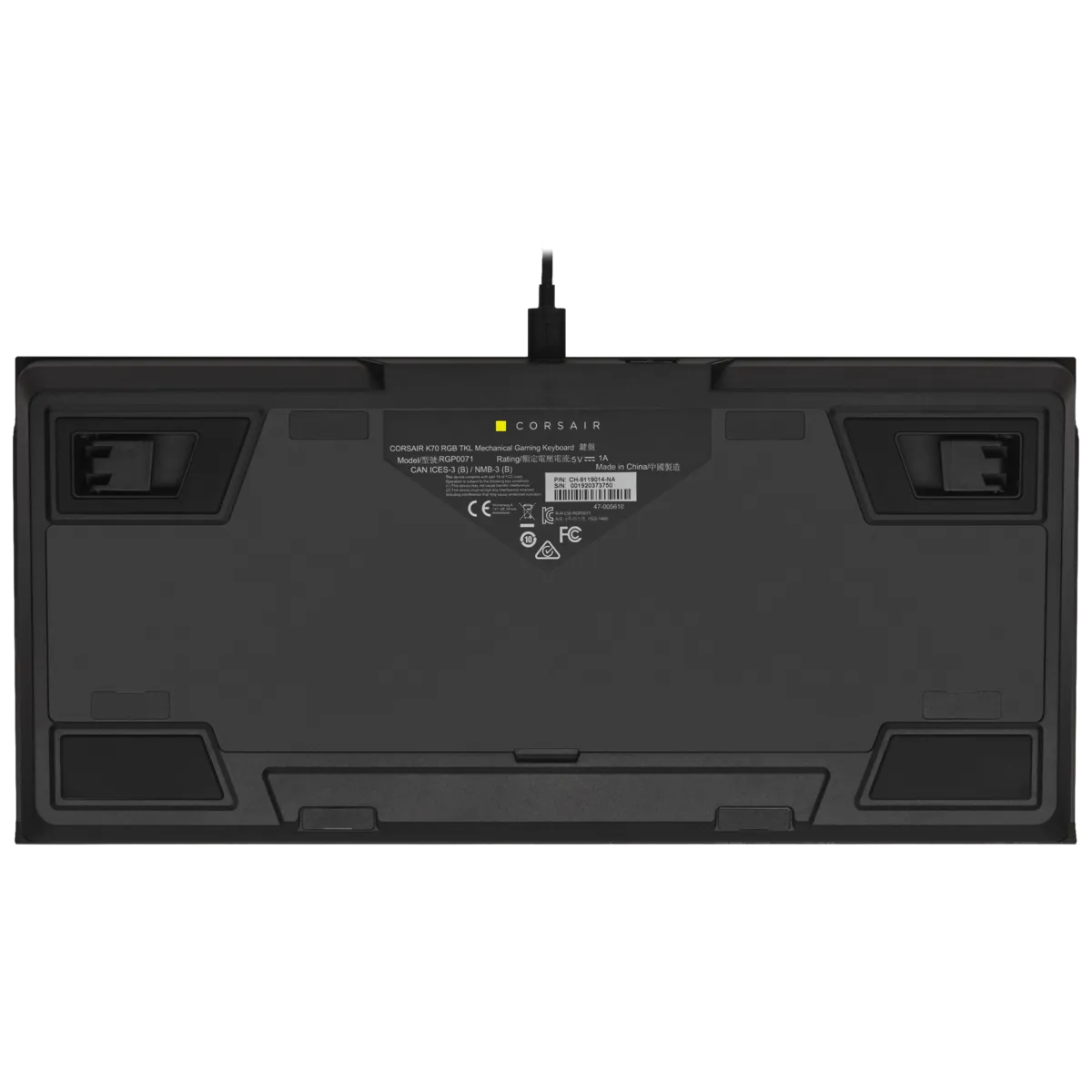 Image 6 for Corsair K70 RGB TKL Champion Series Mechanical Gaming Keyboard - Cherry MX Speed Switches - Black