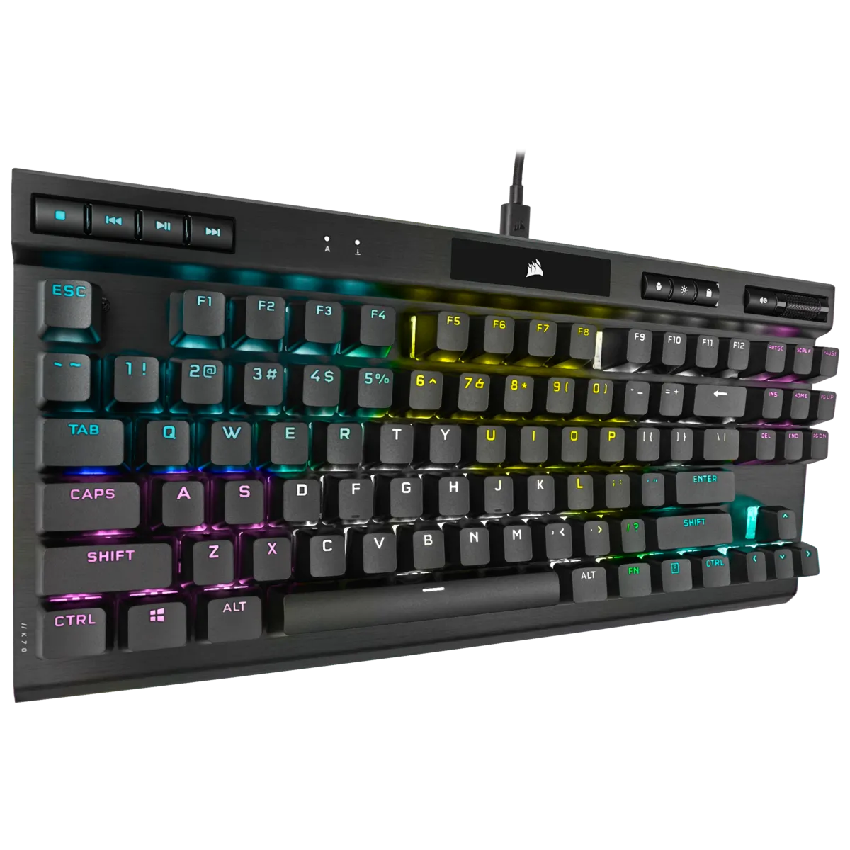 Image 7 for Corsair K70 RGB TKL Champion Series Mechanical Gaming Keyboard - Cherry MX Speed Switches - Black