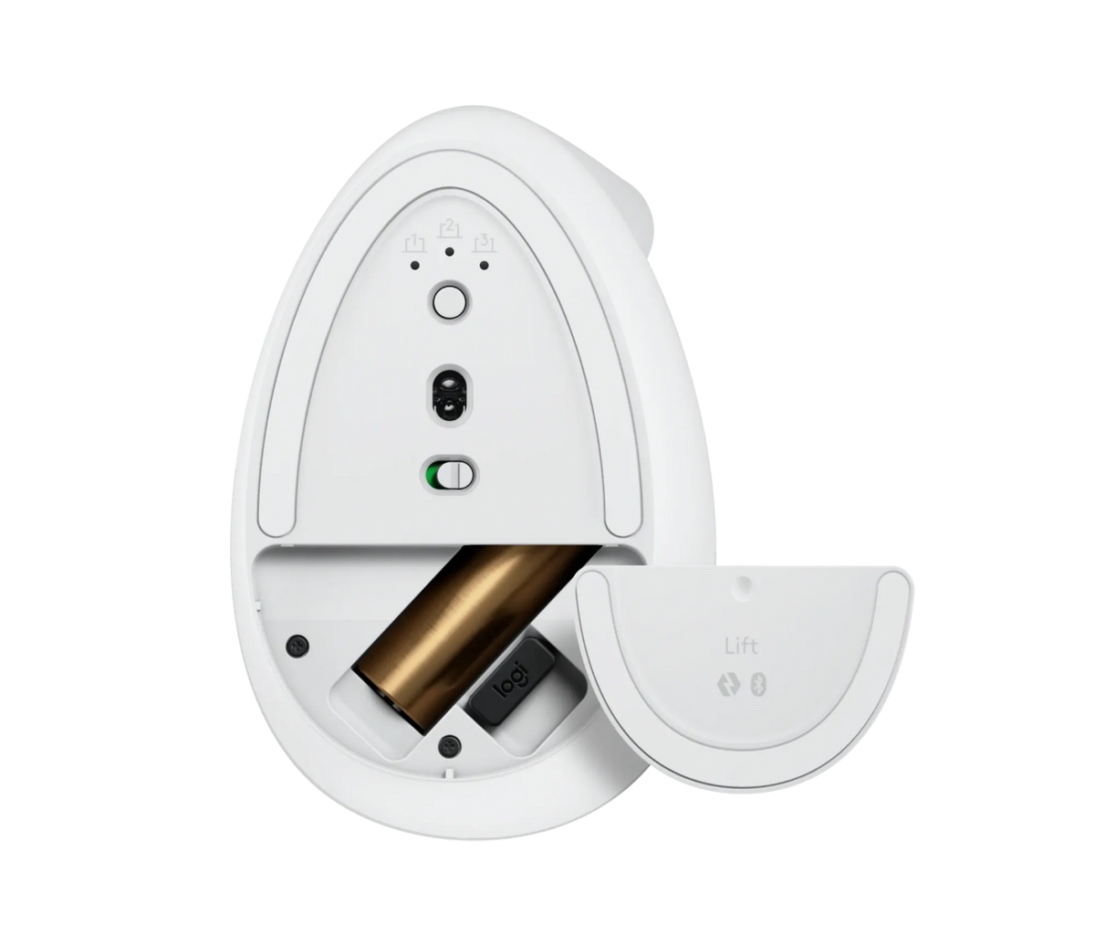 Image 4 for Logitech Lift Vertical Ergonomic Wireless Mouse - Off-White (910-006475)