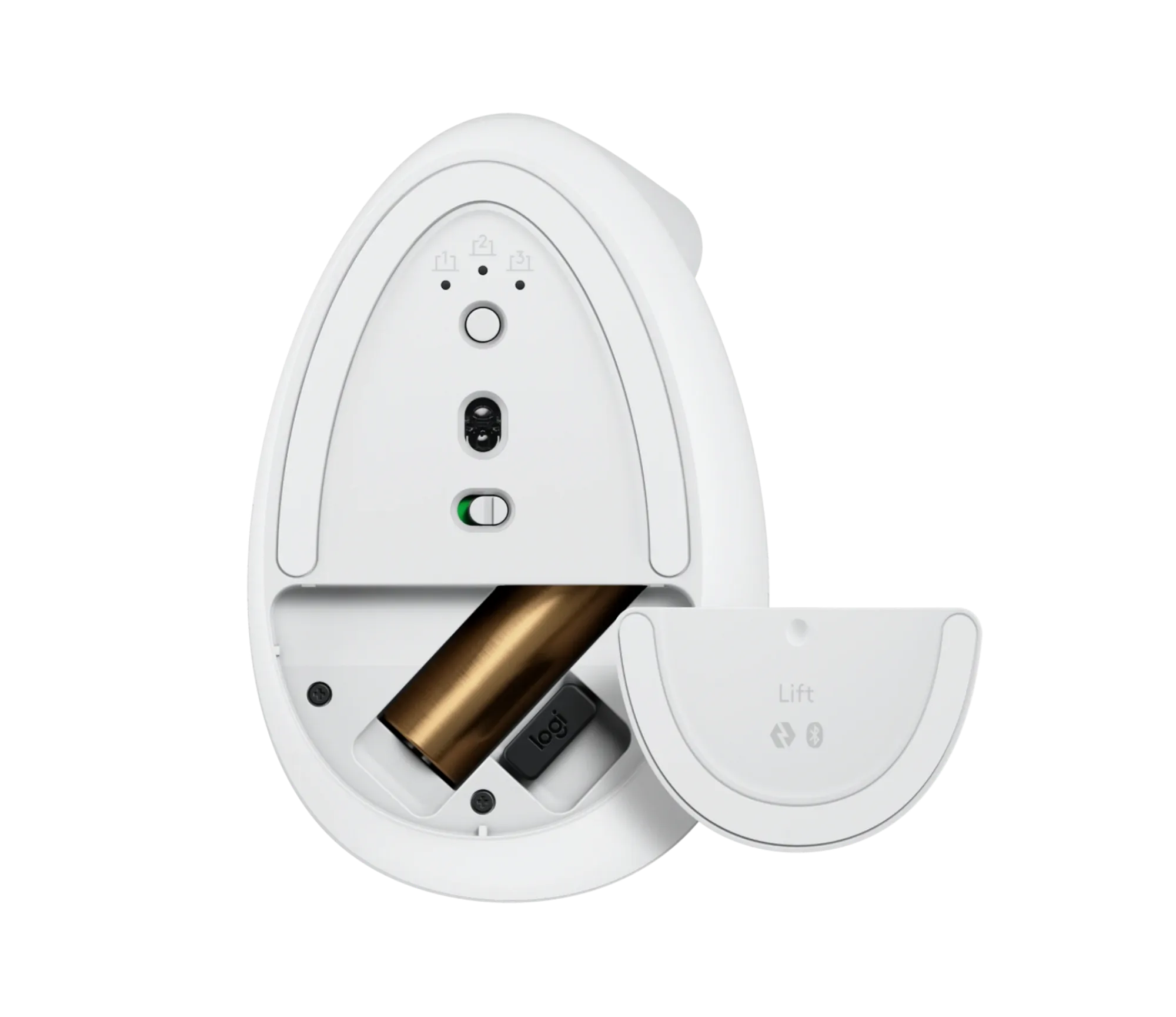 Image 4 for Logitech Lift Vertical Ergonomic Wireless Mouse - Off-White (910-006475)