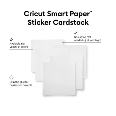 Image 10 for Cricut Smart Sticker Cardstock White 33x33cm 10 Sheets