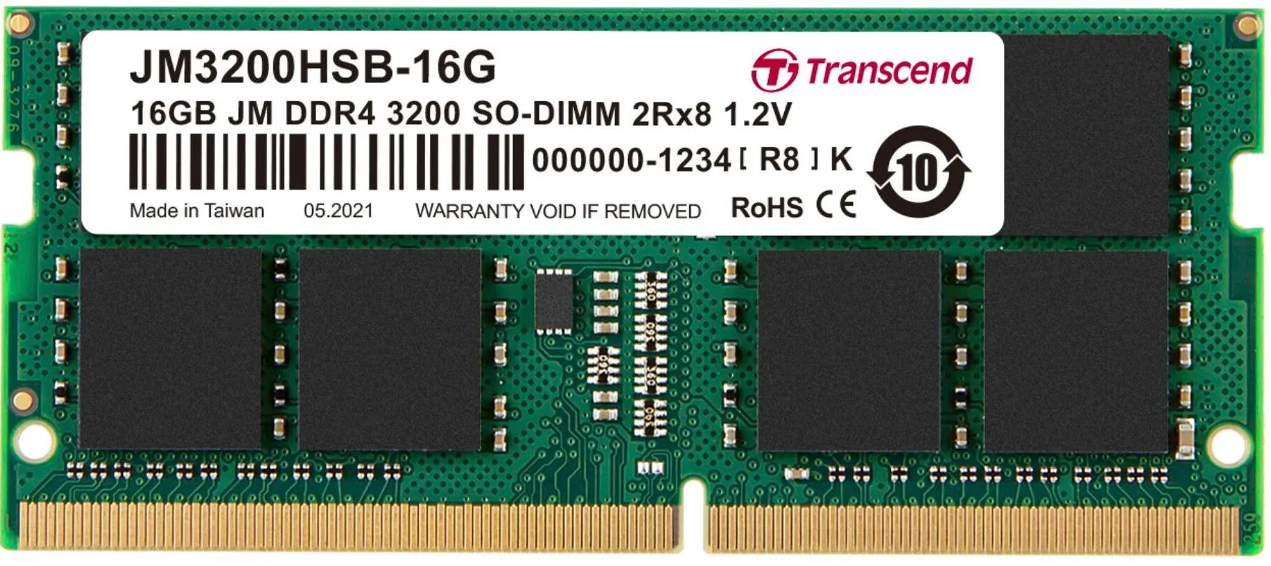 Image 1 for Transcend 16GB DDR4 3200MHz SO-DIMM Memory