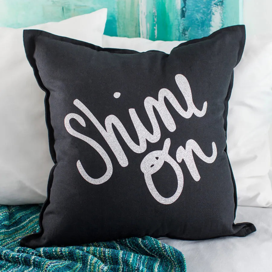 Image 9 for Cricut Glitter Iron On Silver 30.5x152cm