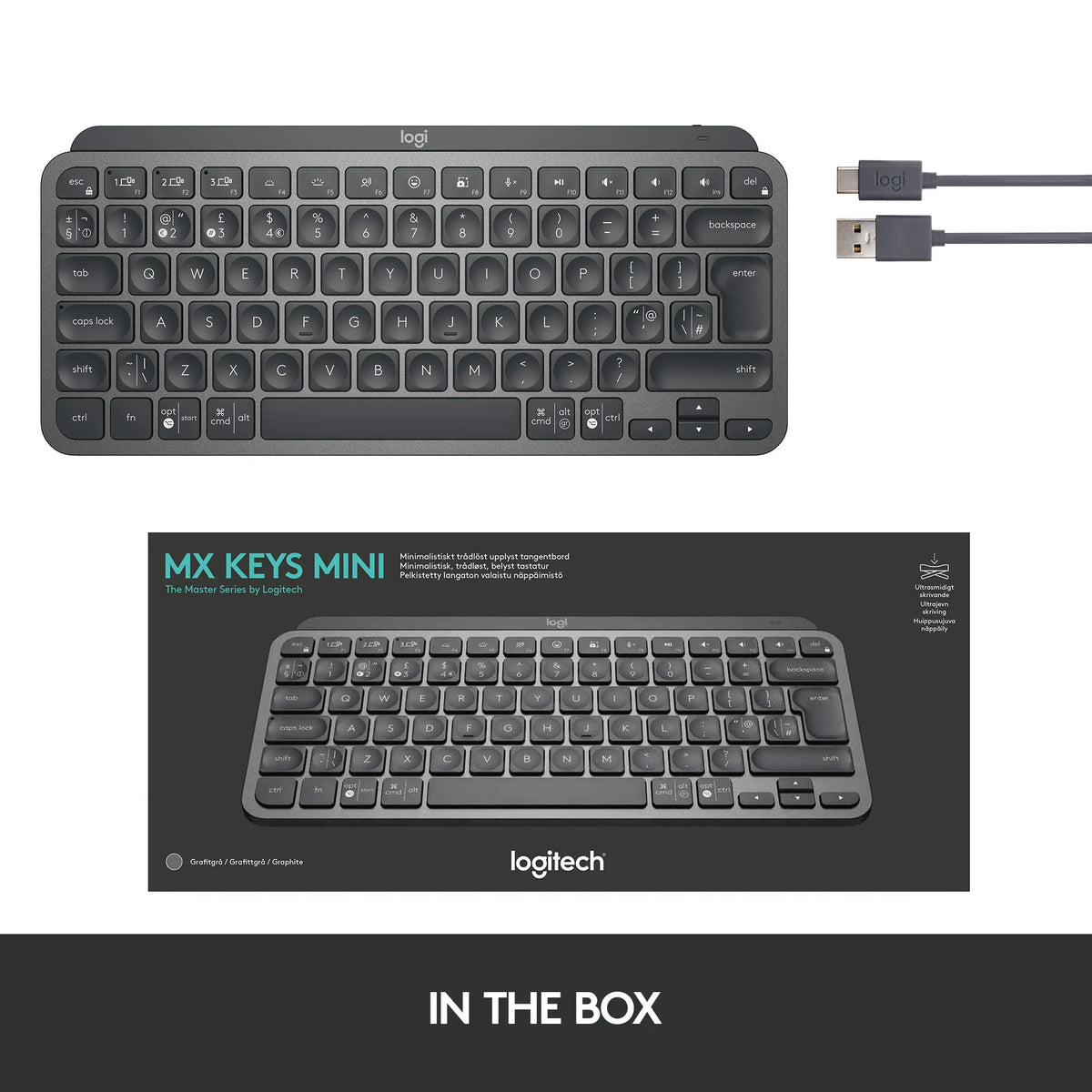 Image 8 for Logitech MX Keys Mini Wireless Illuminated Keyboard - Graphite