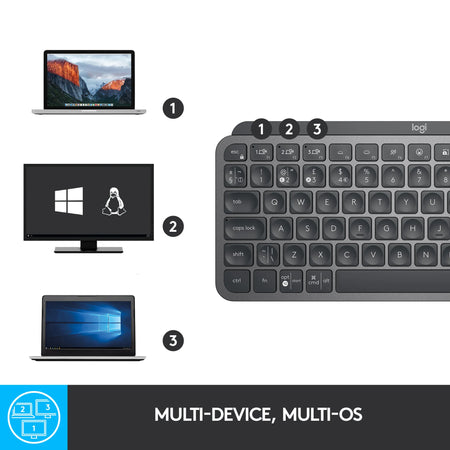 Image 9 for Logitech MX Keys Mini Wireless Illuminated Keyboard - Graphite