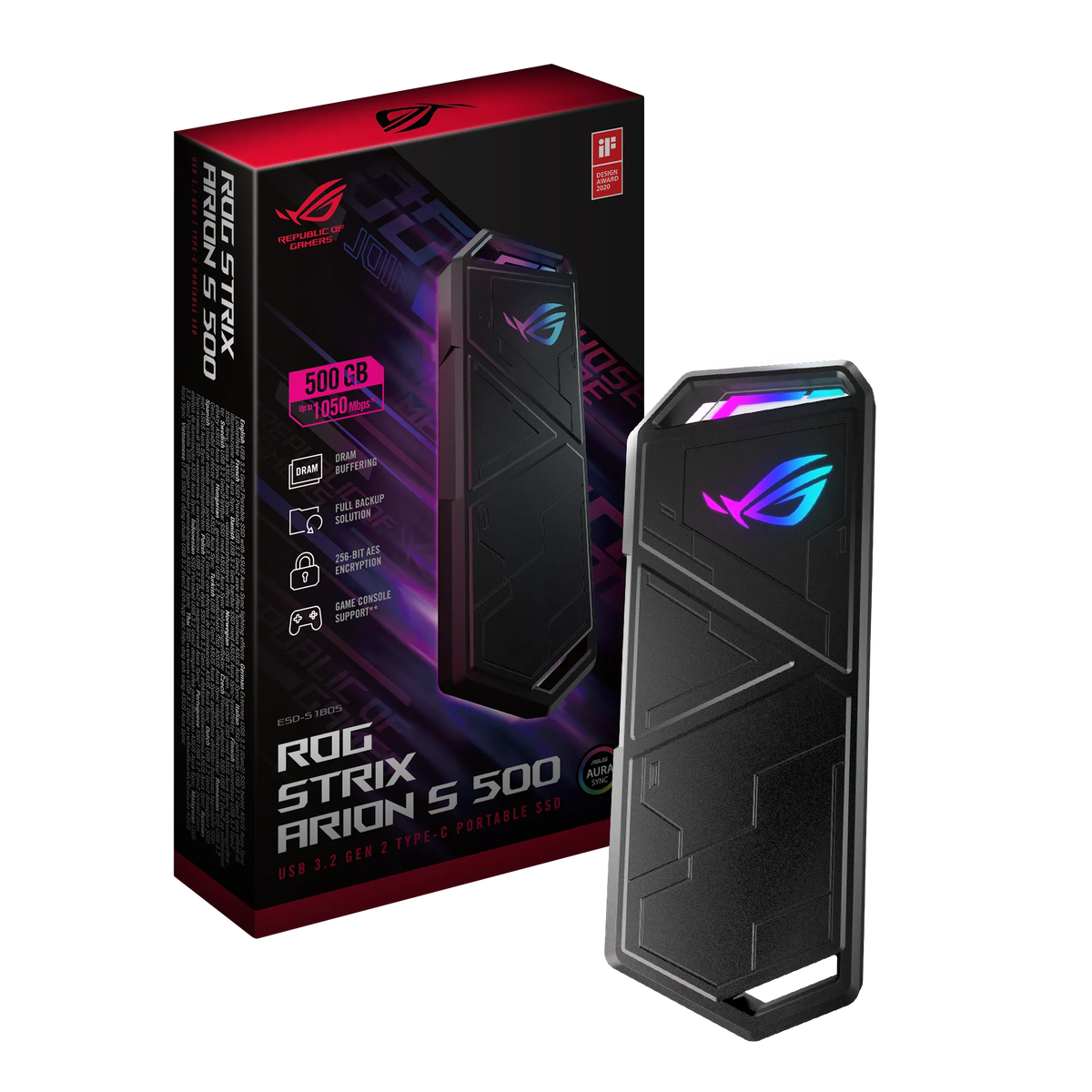 Image 1 for ASUS ROG Strix Arion M.2 NVMe SSD Enclosure