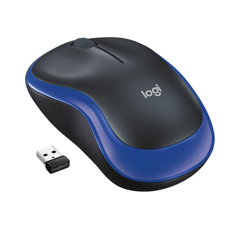 Image 2 for Logitech M185 Wireless Mouse - Black and Blue
