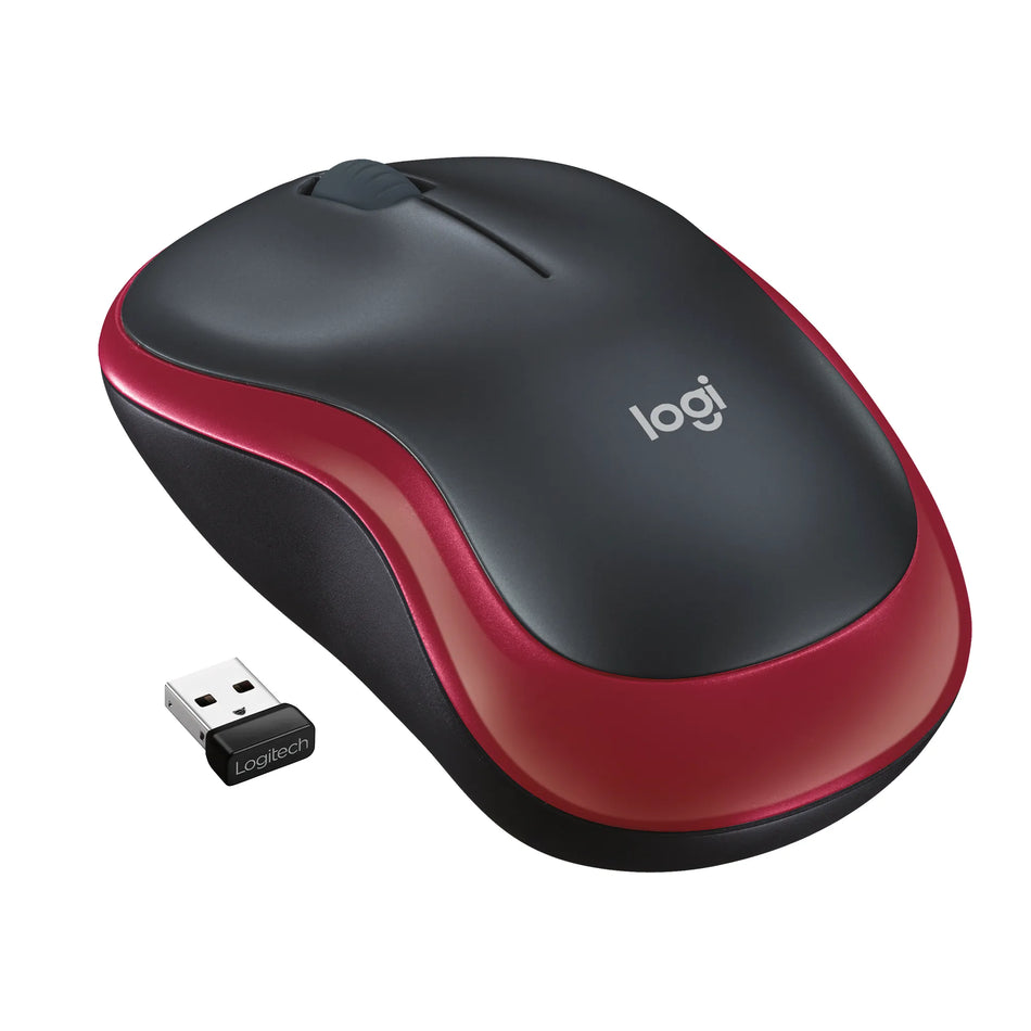Image 1 for Logitech M185 Wireless Mouse - Red
