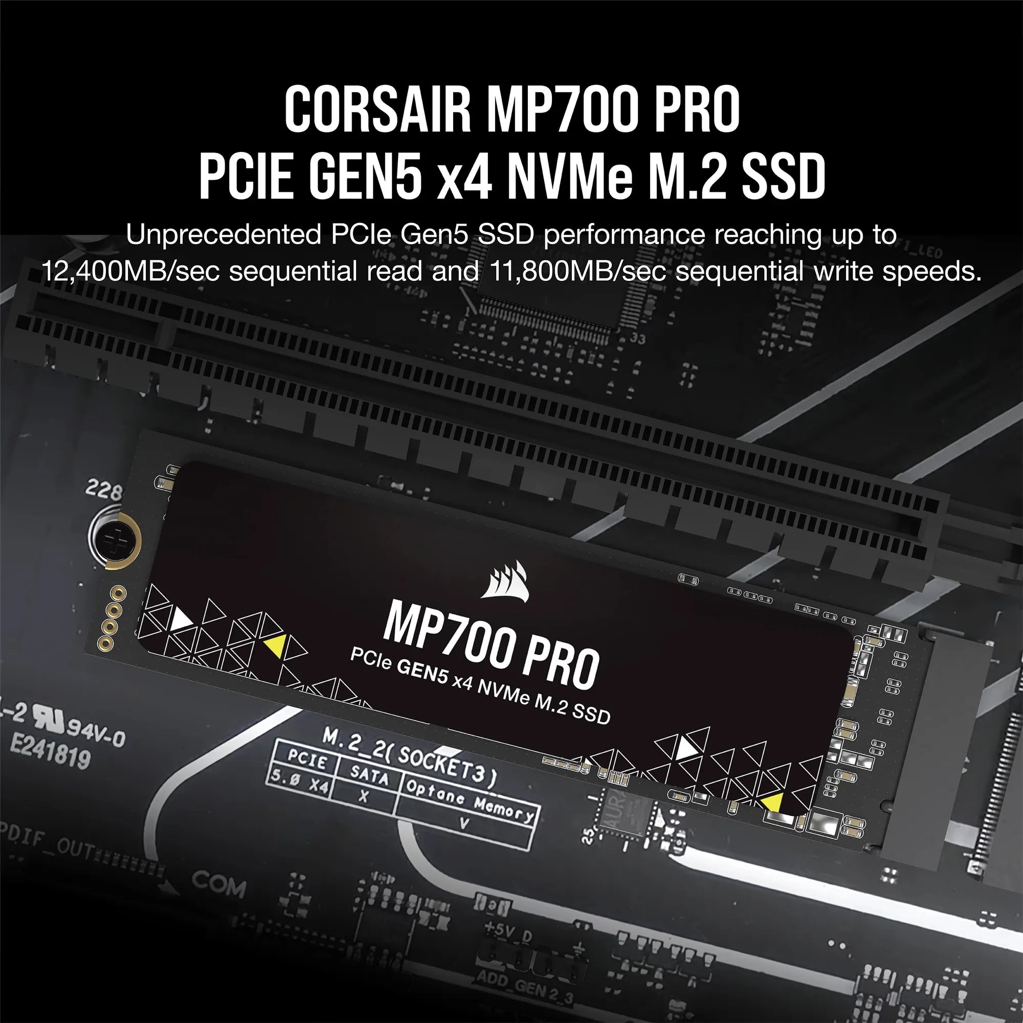 Image 8 for Corsair MP700 PRO 2TB PCIe Gen5 NVMe M.2 SSD