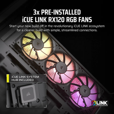 Image 9 for Corsair iCUE LINK 3500X RGB Mid-Tower PC Case