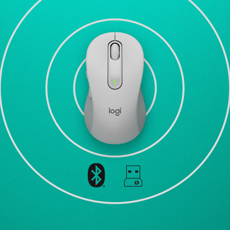 Image 2 for Logitech M650 Signature Wireless Mouse - Off-White