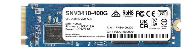 Image 1 for Synology SNV3410 400GB NVMe SSD