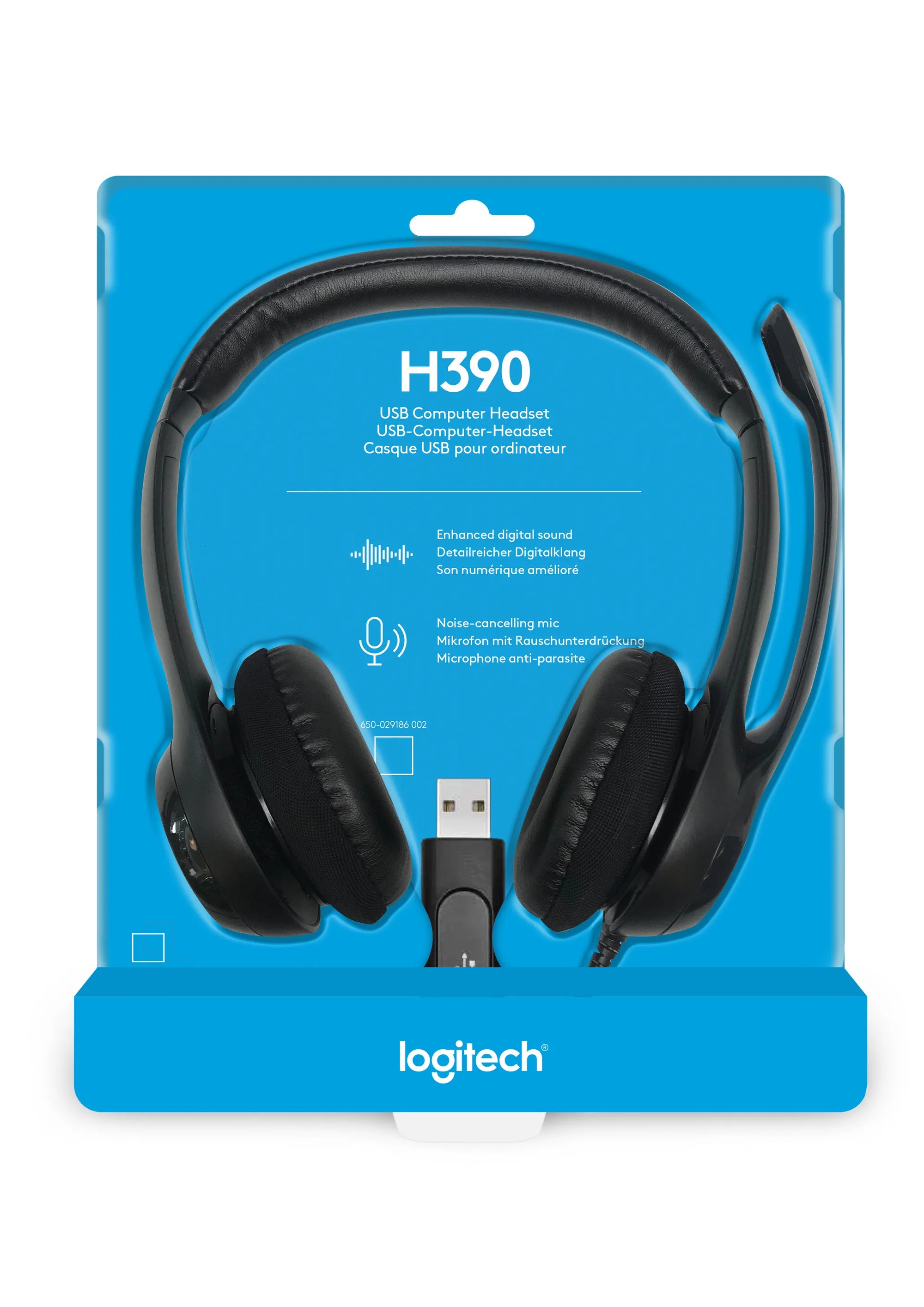 Image 7 for Logitech H390 USB Stereo Headset - Black