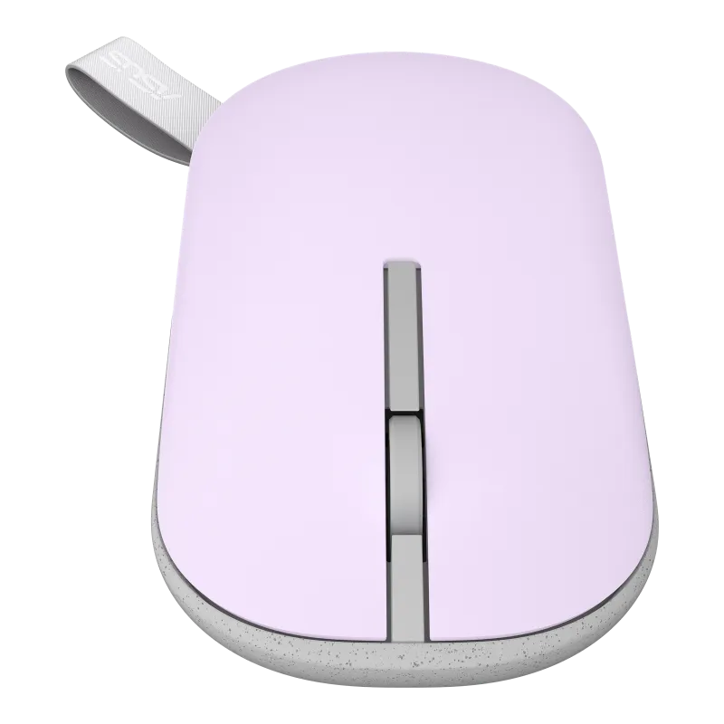 Image 2 for ASUS MouseMarshmallow Mouse MD100Lilac Mist800 to 1600 DPIDual-mode wireless: RF 2.4 GHz (dongle)Bluetooth
