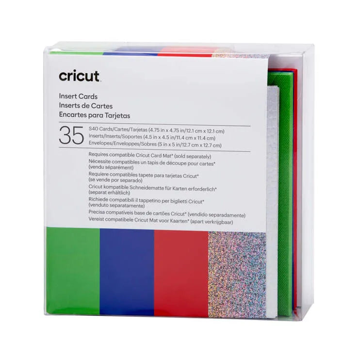 Image 2 for Cricut Insert Cards Rainbow S40 - 12.1 cm x 12.1 cm, 35-Pack