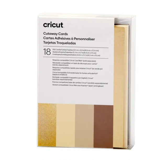 Image 2 for Cricut Neutrals Cut-Away Cards 18-Pack