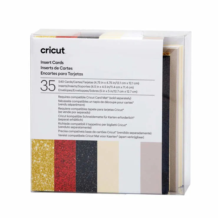 Image 2 for Cricut Insert Cards Glitz & Glam Sampler - S40 (12.1 cm x 12.1 cm) 35-Pack