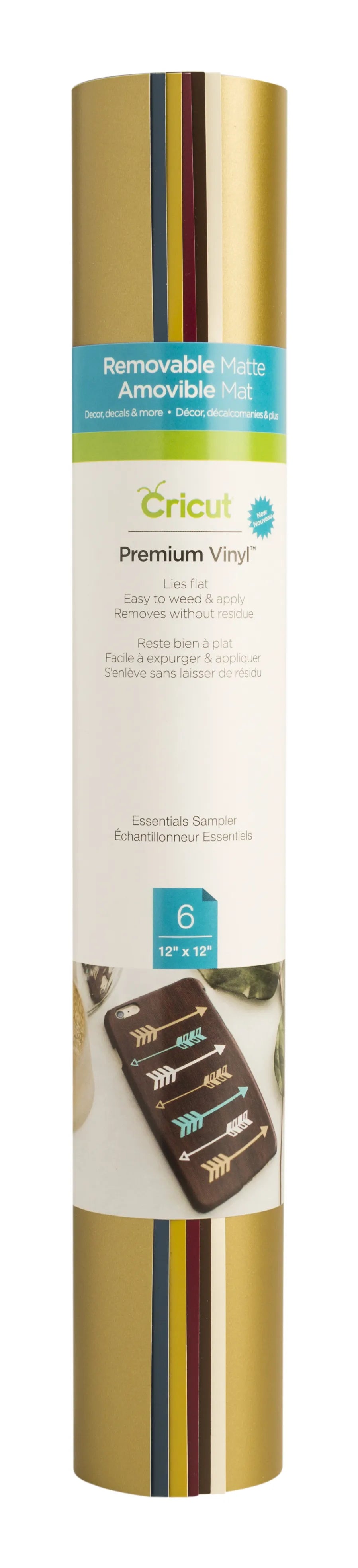 Image 9 for Cricut Premium Vinyl Removable Sampler - Essentials (6 Sheets, 30x30cm)