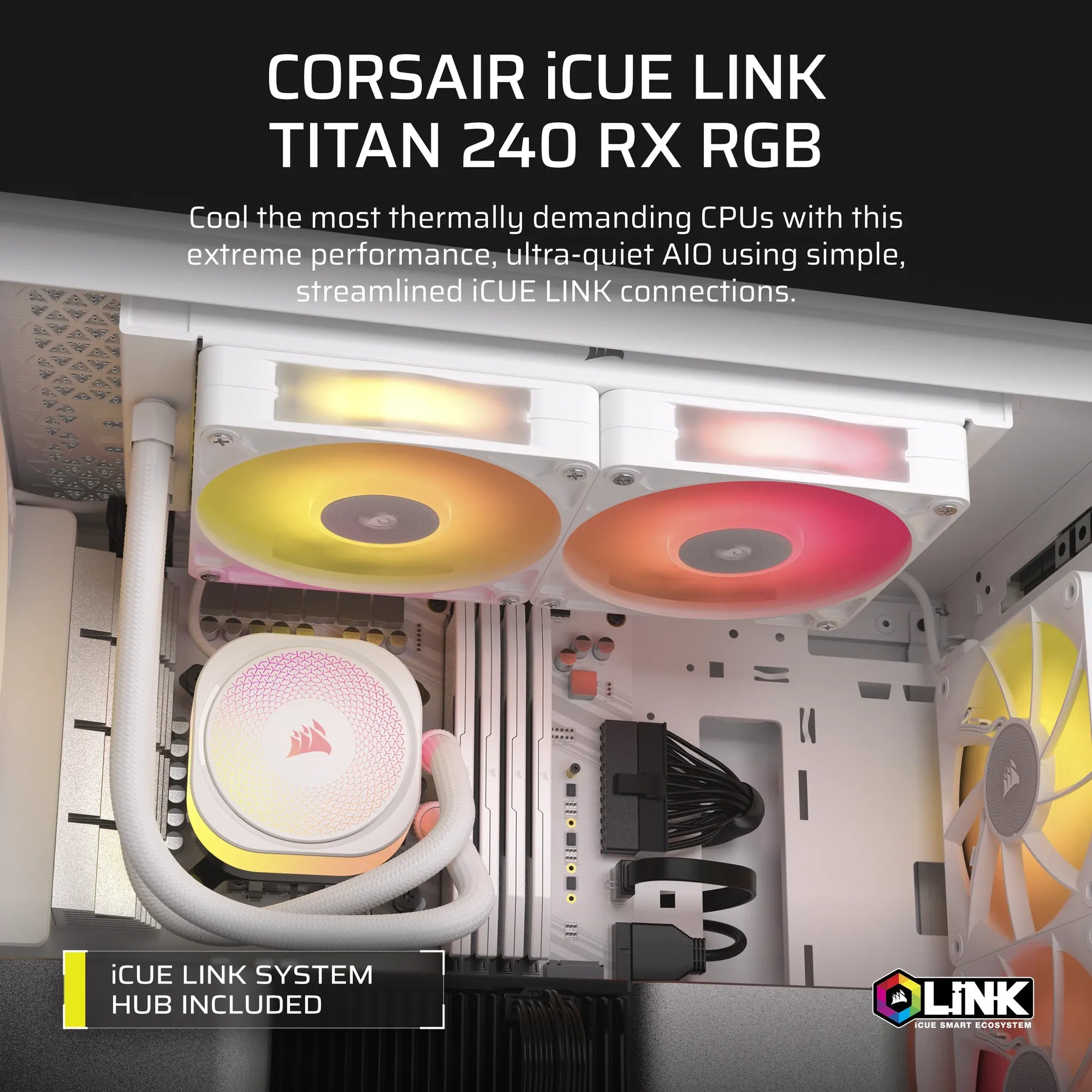 Image 10 for Corsair iCUE LINK TITAN 240 RX RGB Liquid CPU Cooler