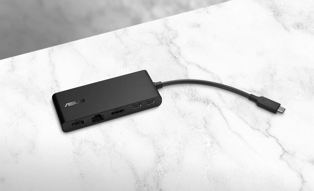 Image 4 for ASUS DockDC201DUAL 4KUSB-C DockUp to 100w Power deliveryRJ45Dual 4K 60 Hz (HDMI 2.1 + USB-C with DP 1.4)Single display: 4