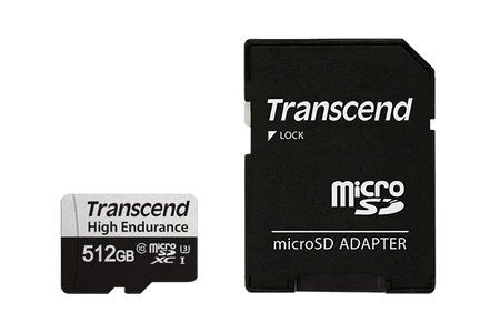 Image 4 for Transcend 512GB High Endurance Micro SD Card