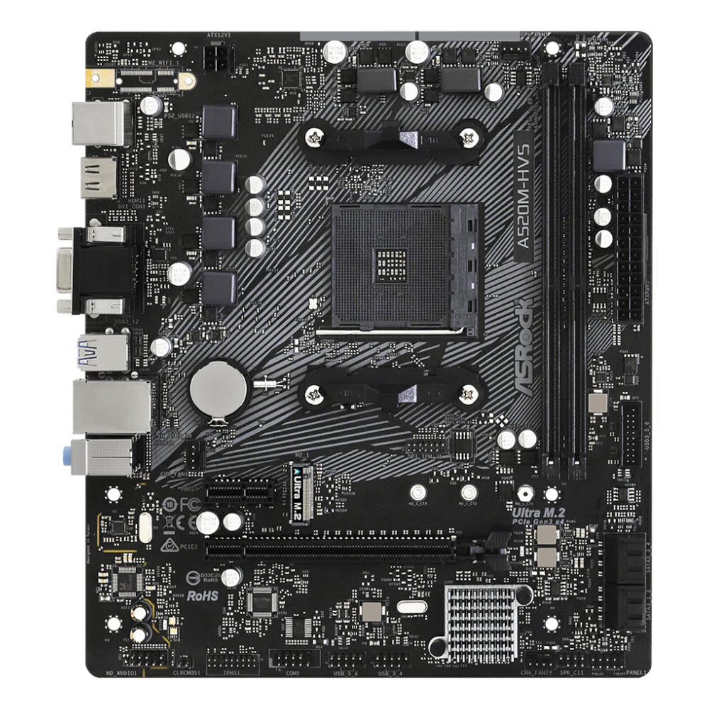 Image 2 for ASRock A520M-HVS AMD AM4 M-ATX Motherboard