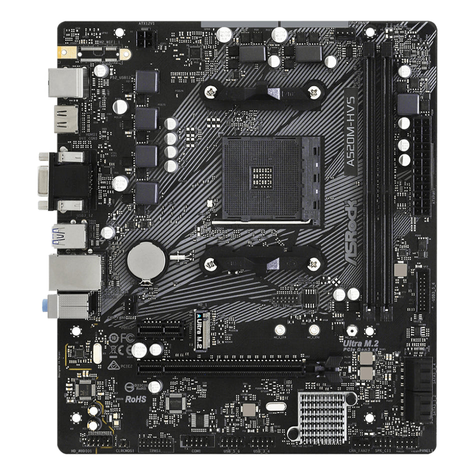 Image 2 for ASRock A520M-HVS AMD AM4 M-ATX Motherboard