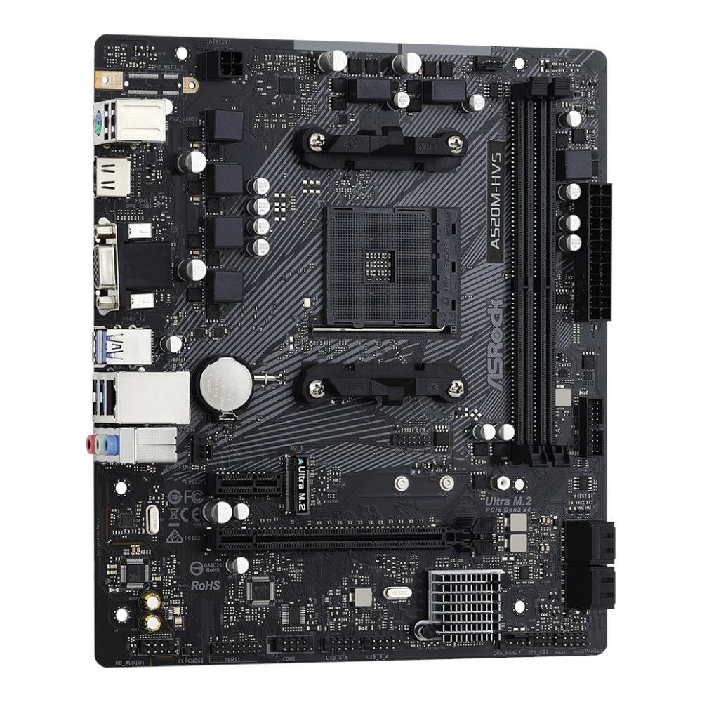 Image 4 for ASRock A520M-HVS AMD AM4 M-ATX Motherboard