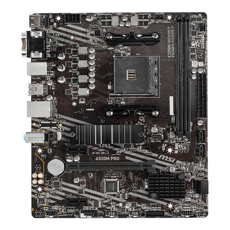 Image 2 for MSI A520M-PRO AMD AM4 MATX Gaming Motherboard