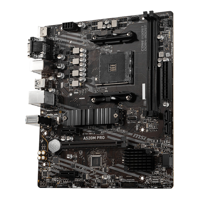 Image 3 for MSI A520M-PRO AMD AM4 MATX Gaming Motherboard
